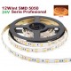 Tira LED Flexible 24V 12W/mt 60 Led/mt SMD 5050 IP20 1700ºK Serie Profesional, Venta por metros